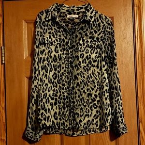 Old navy sheer button up blouse